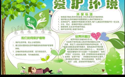 保护环境手抄报的内容（保护环境手抄报的内容稍微多点）